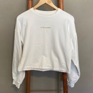 Cleo Harper crop sweatshirt.